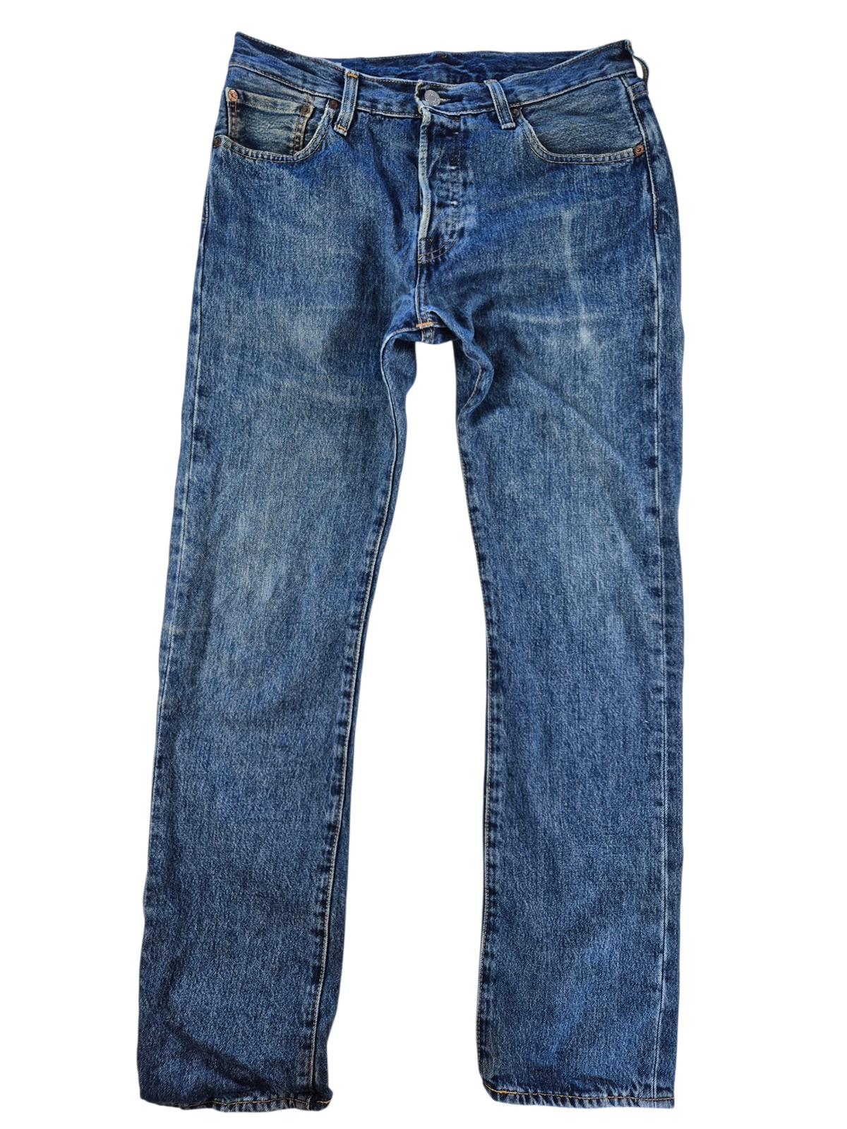 Levi's 501 Straight Jeans Heren | Blauw | Maat W30 L32