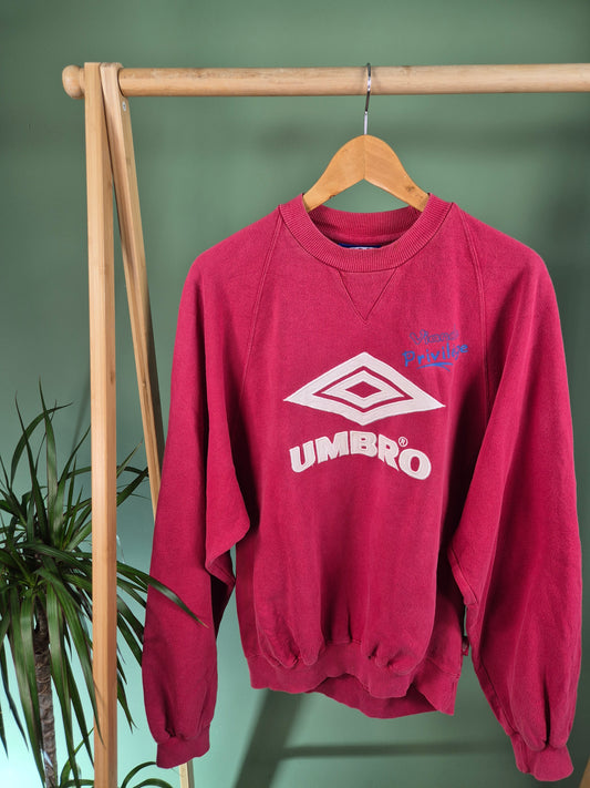 Umbro 90s Front Logo Sweater Dames | Rood | Maat S