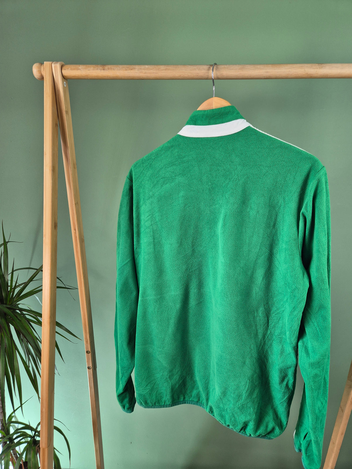 Adidas 3-Stripes Fleece Sweater Heren | Groen | Maat M