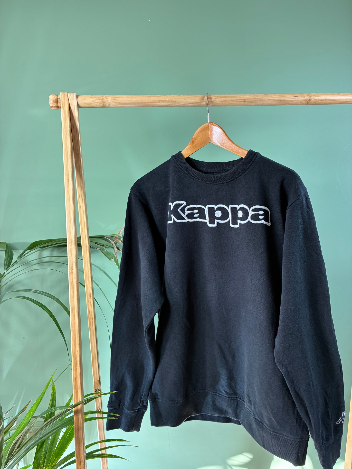 Kappa embroidered text sweater maat M