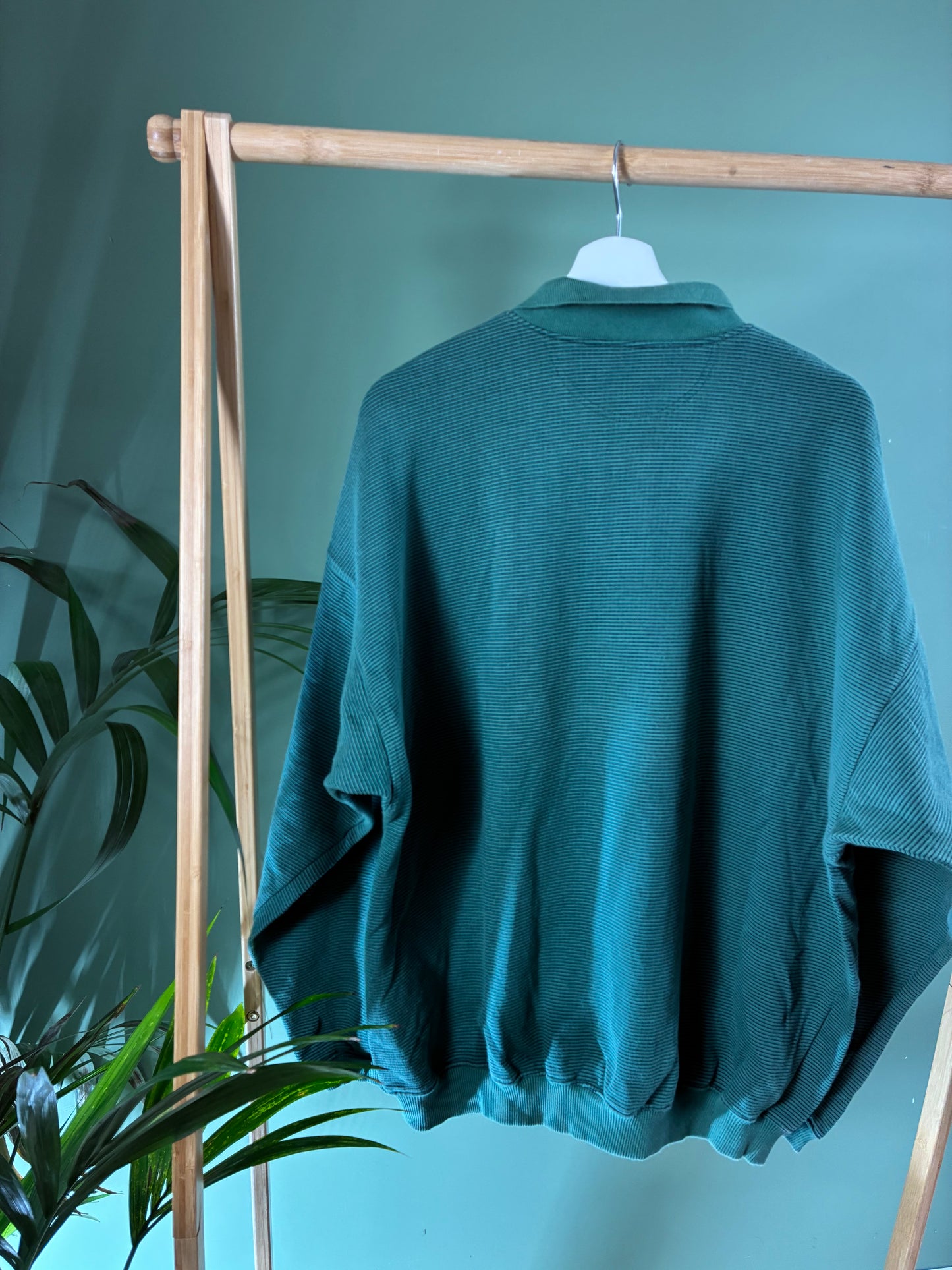 Adidas 80s thin stripe polo sweater maat L