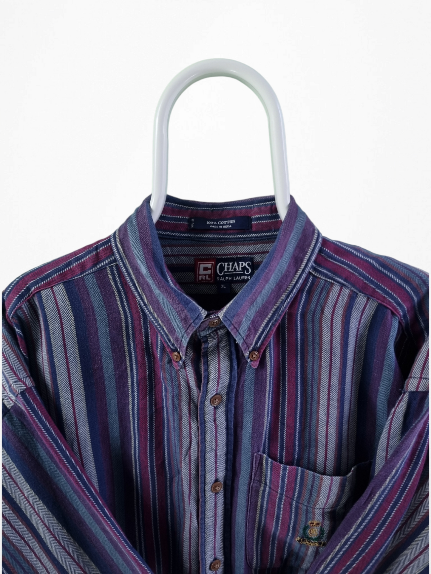 Chaps /Ralph Lauren striped shirt maat XL