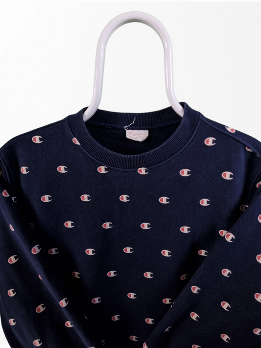 Champion all over print sweater maat M