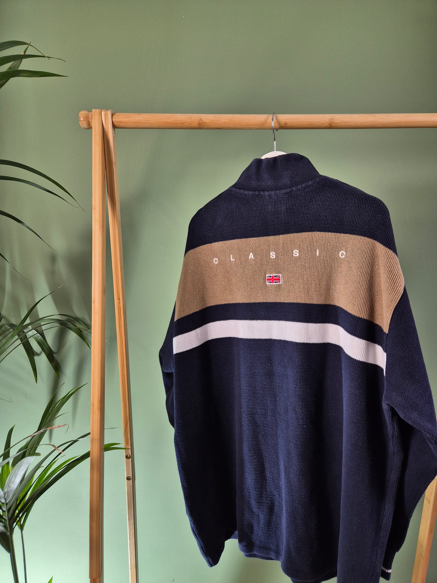 Reebok Quarter Zip Sweater Heren | Blauw | Maat XXL