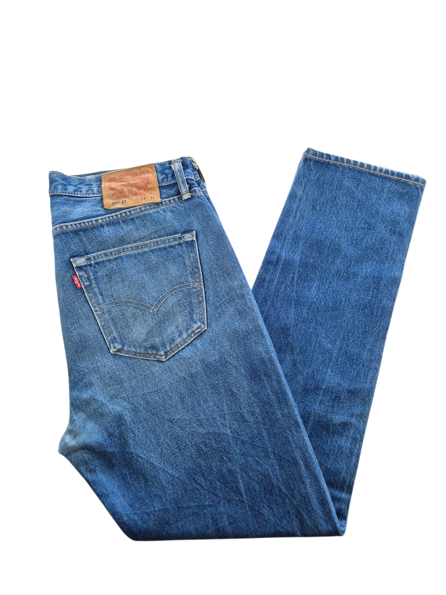 Levi's 501 CT Jeans Heren | Blauw | Maat W33 L32 | De Vintage Club