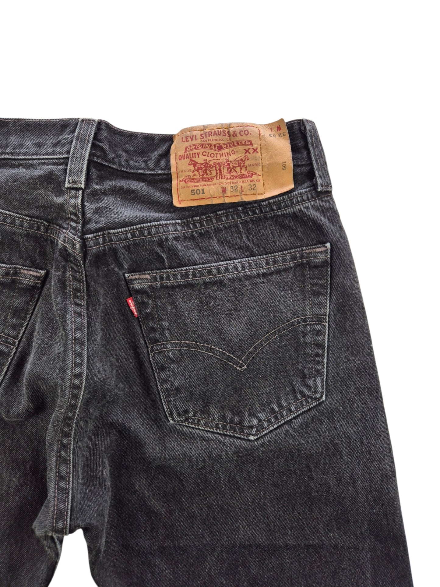 Levi's 501 Straight Jeans Heren | Zwart | Maat W32 L32