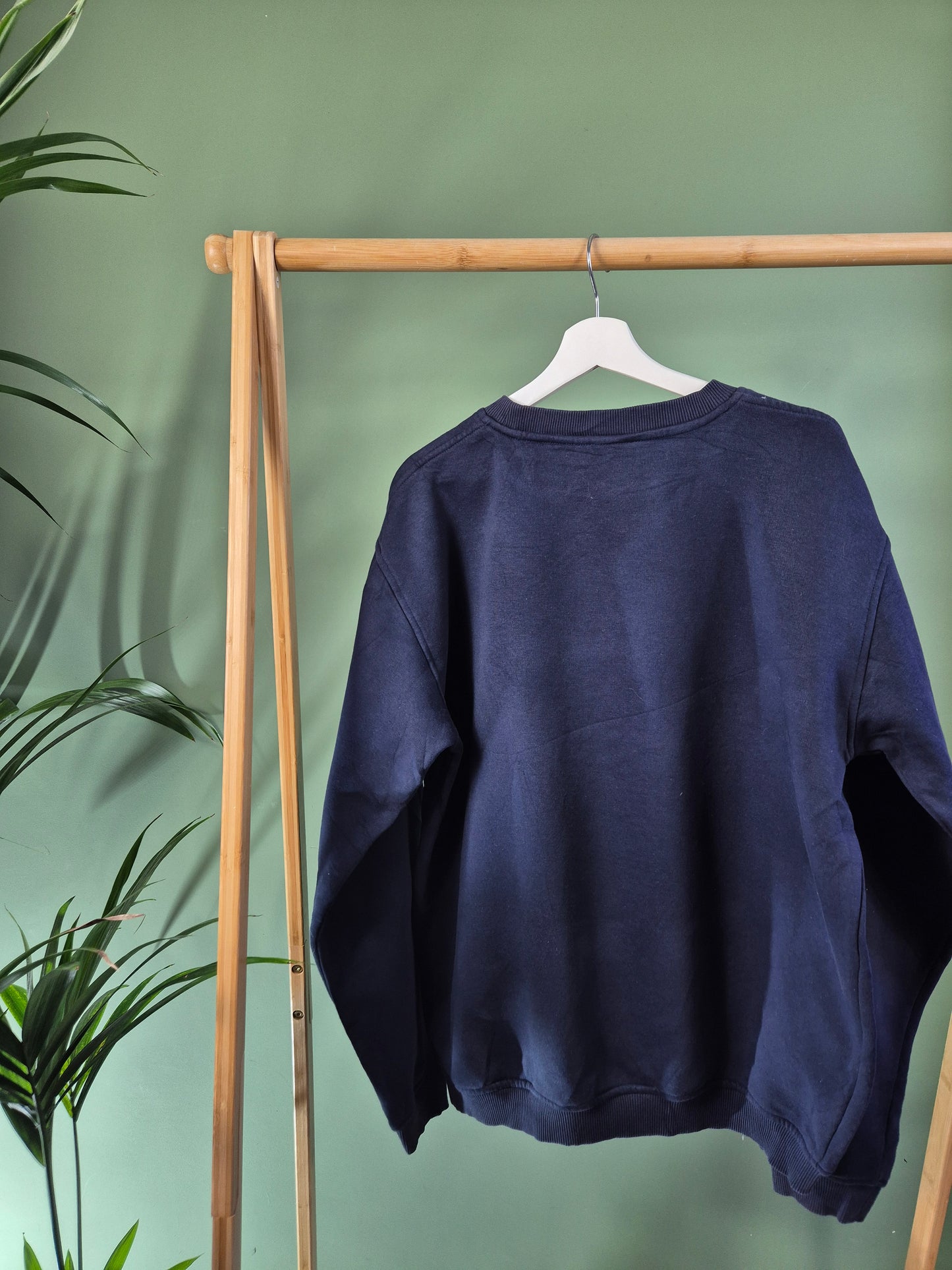 FILA Front Logo Sweater Heren | Blauw | Maat XXL