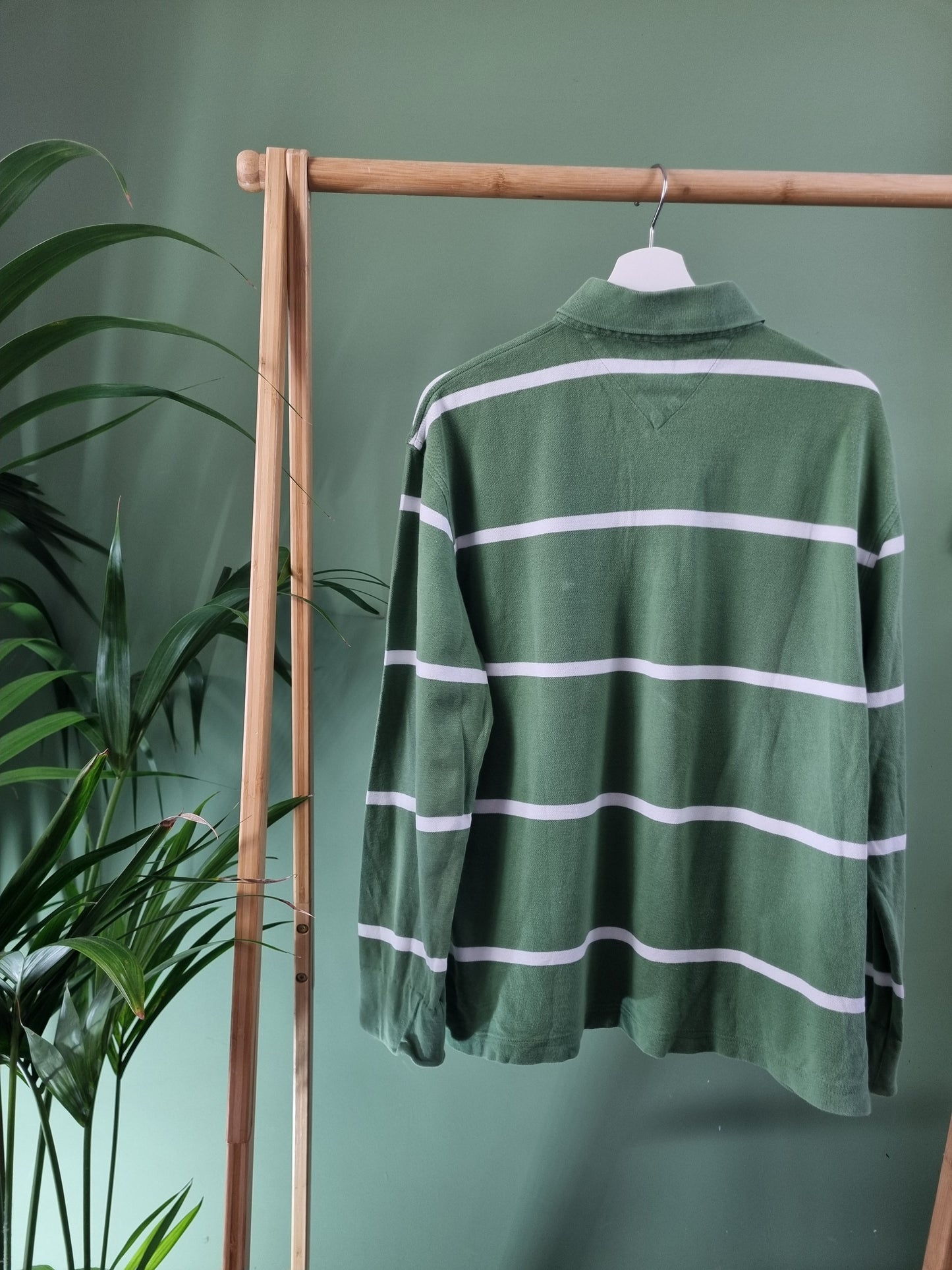 Tommy Hilfiger striped LS polo maat L