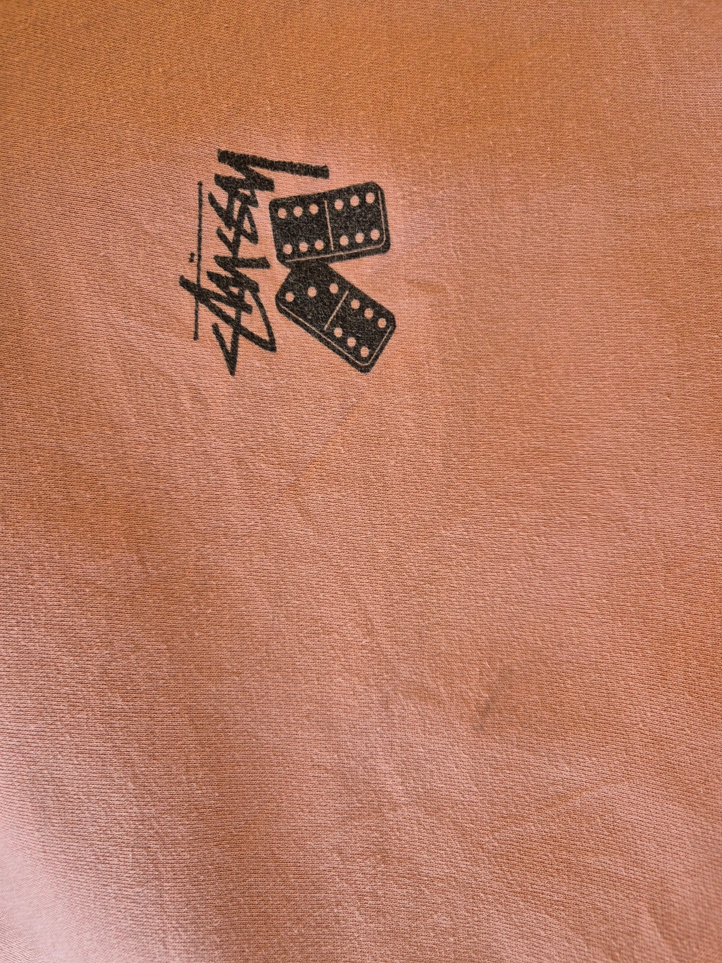 Stussy back print sweater maat L