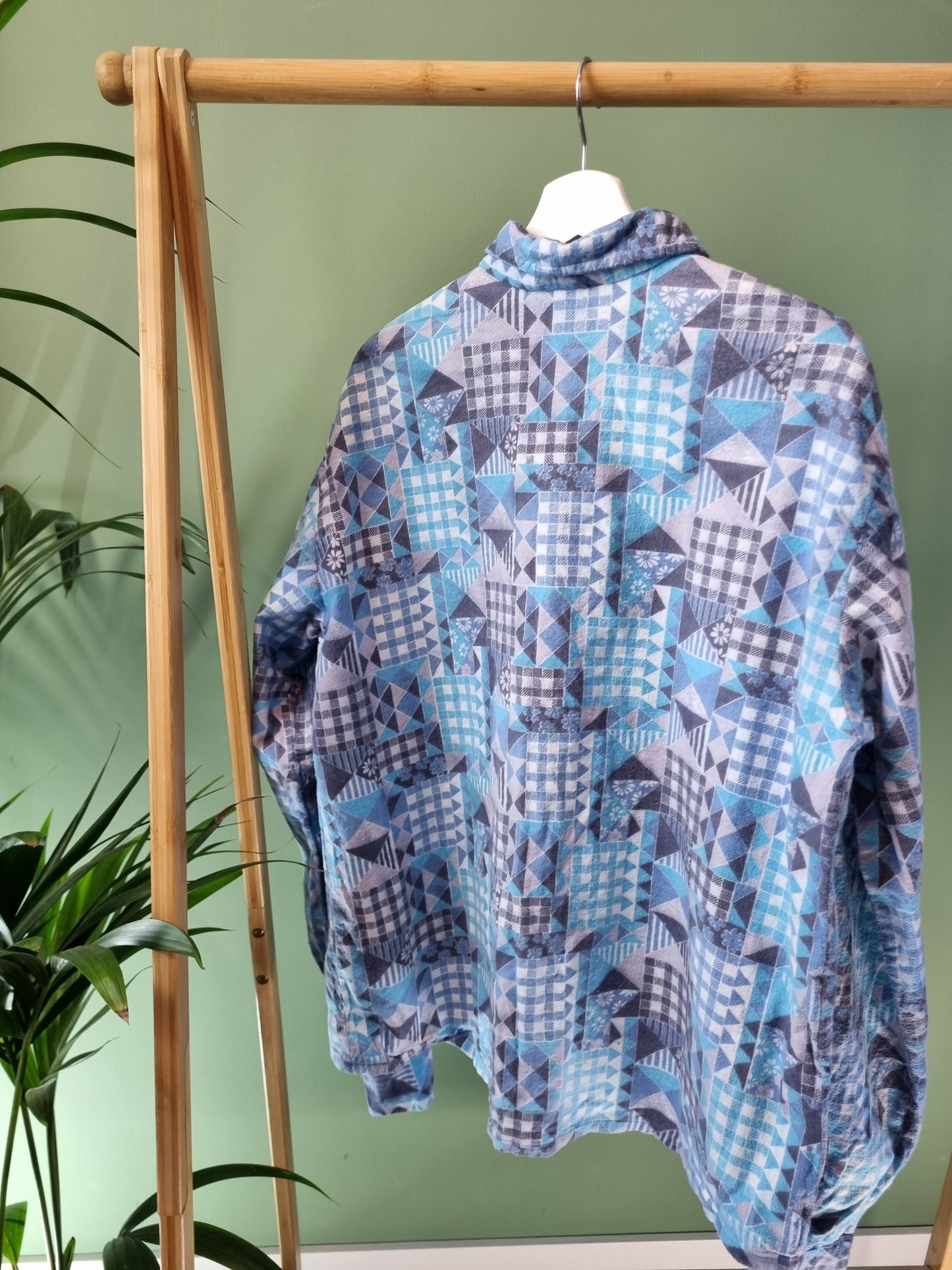 Vintage print shirt maat L