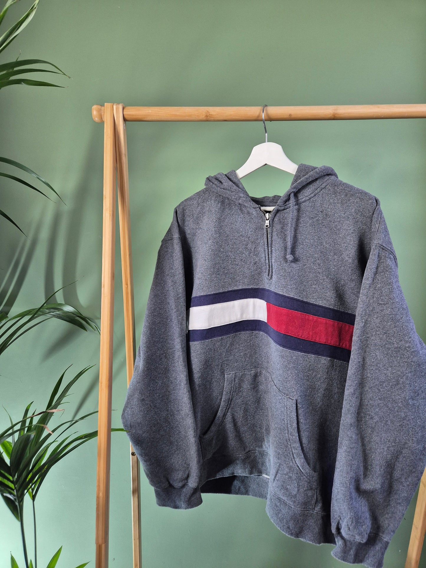 Tommy Hilfiger quarter zip hoodie maat L