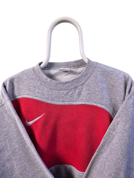 Nike 90s chest swoosh reworked sweater maat M