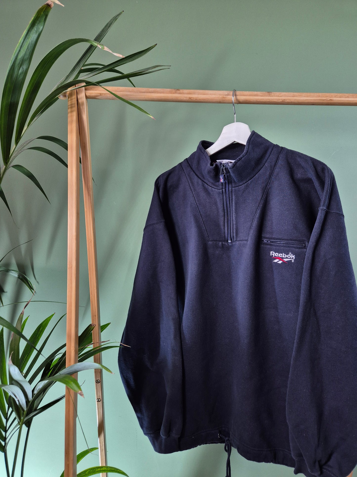Reebok quarter zip sweater maat XL