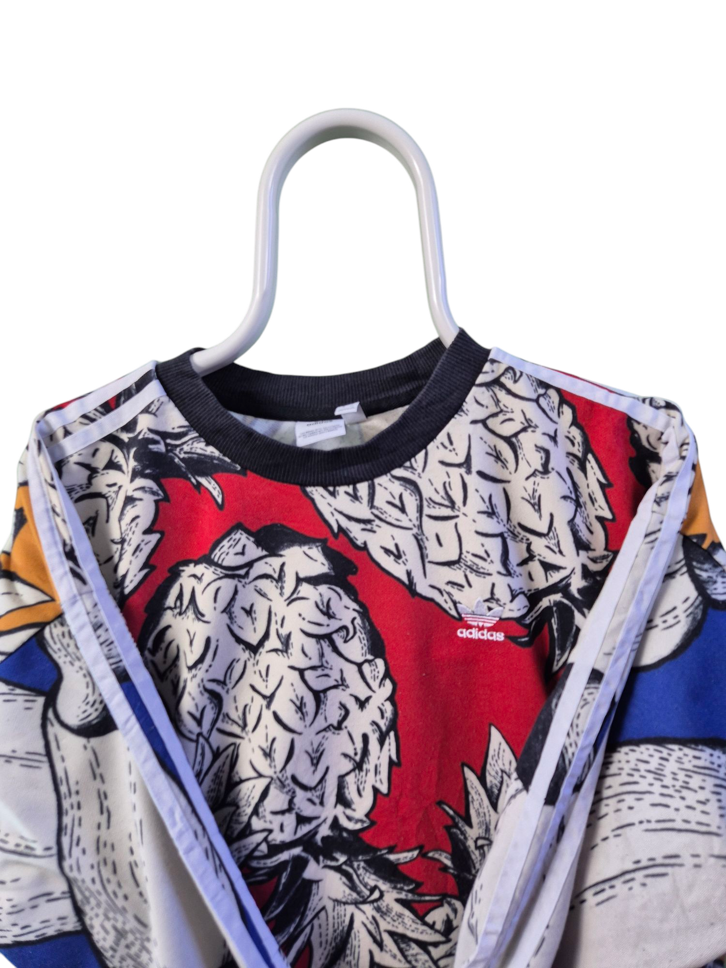 Adidas all over pineapple sweater print maat S