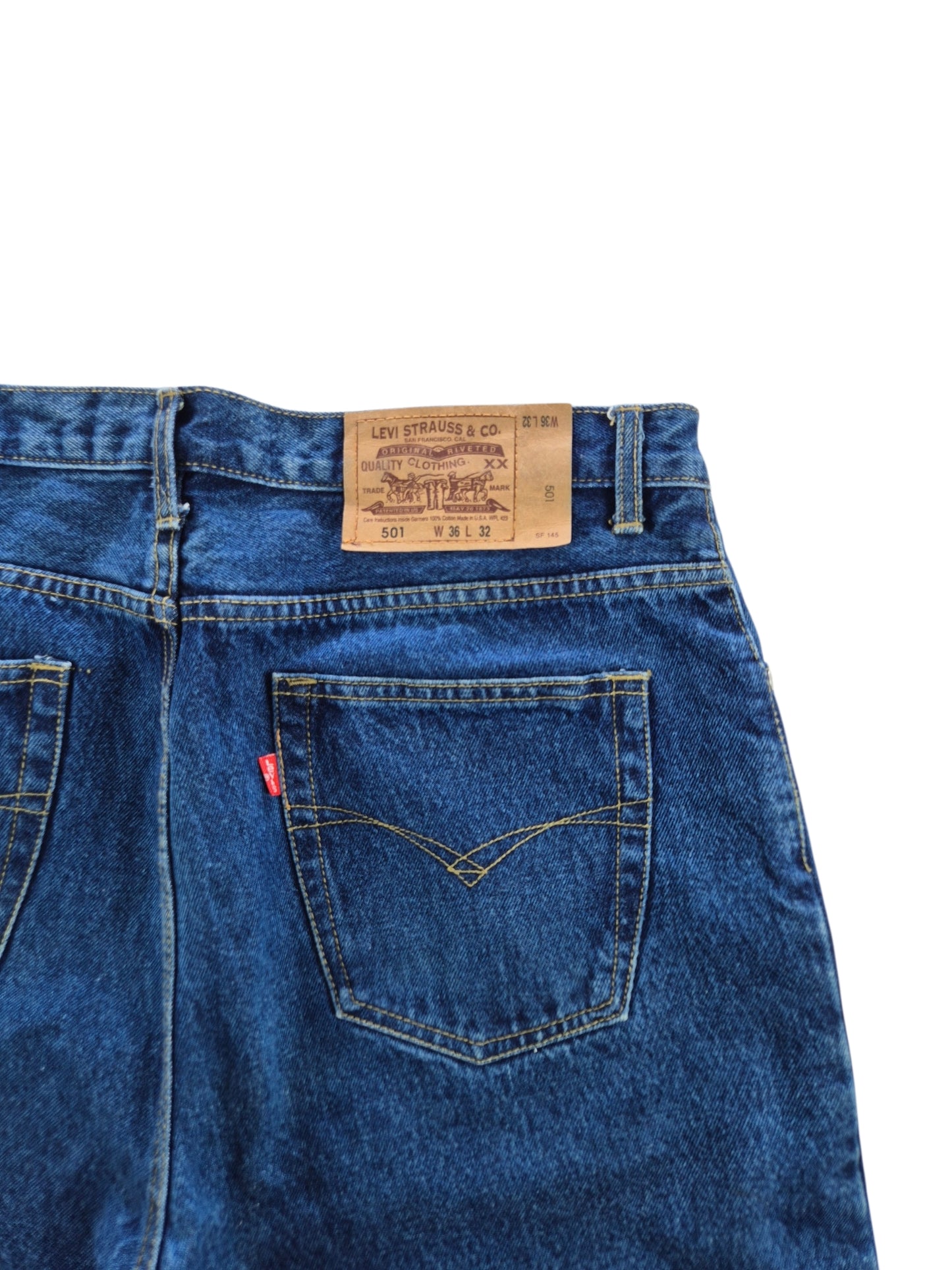 Levi's 501 Straight Jeans Heren | Blauw | Maat W36 L32
