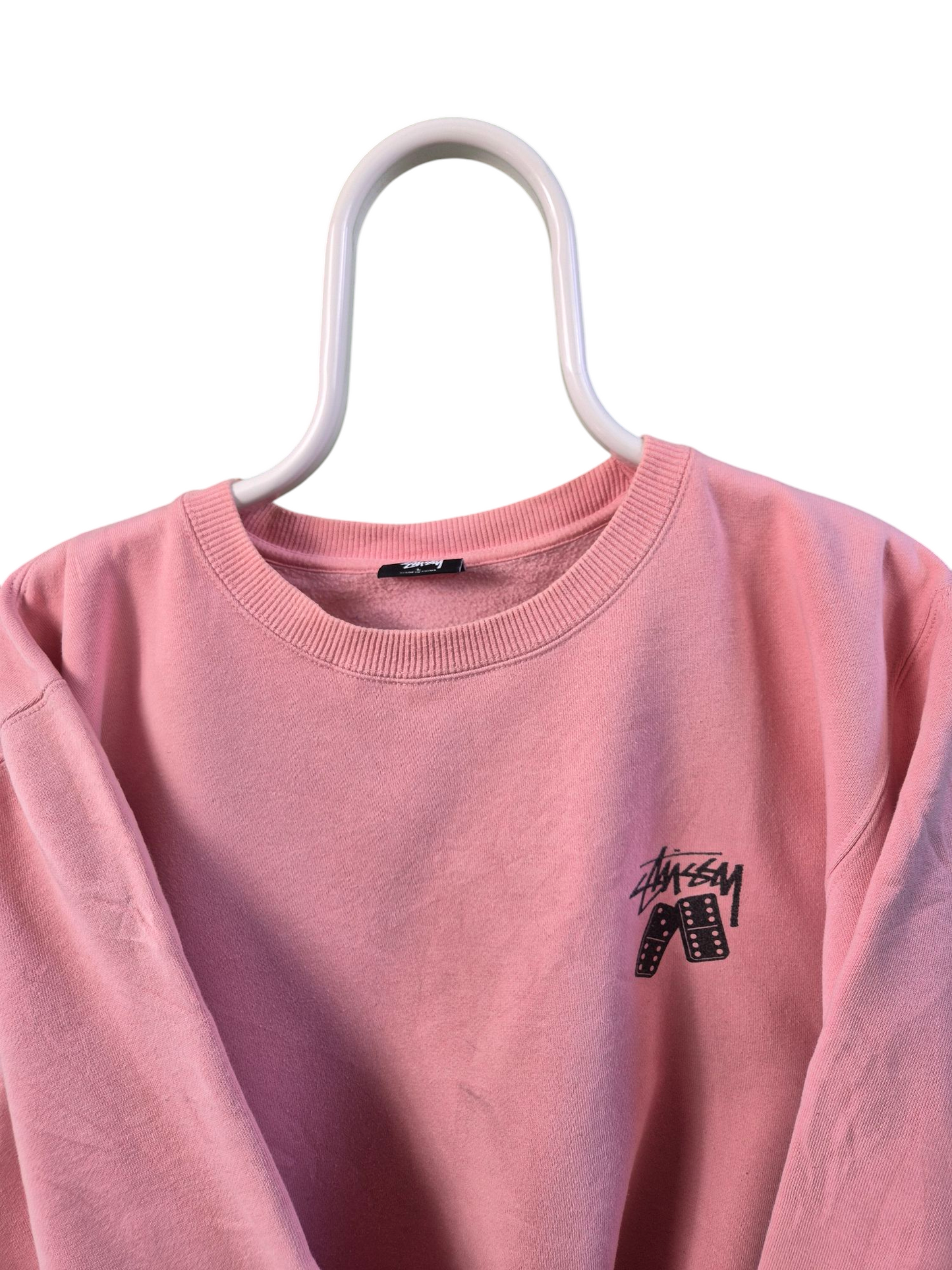 Stussy back print sweater maat L