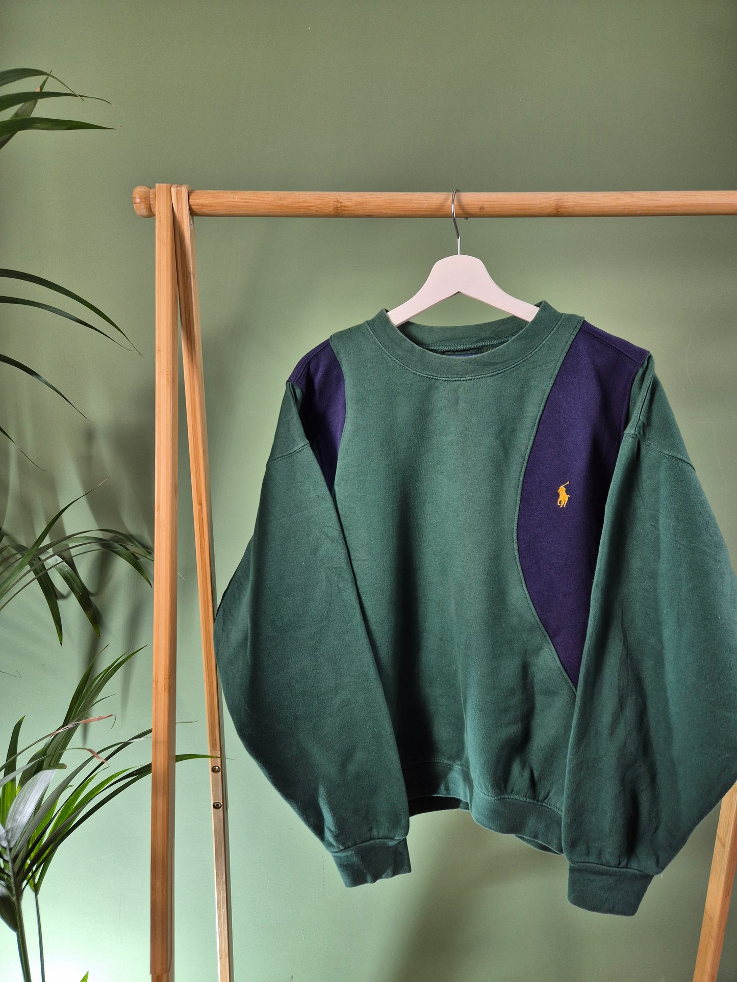 Ralph Lauren chest logo rework sweater maat L