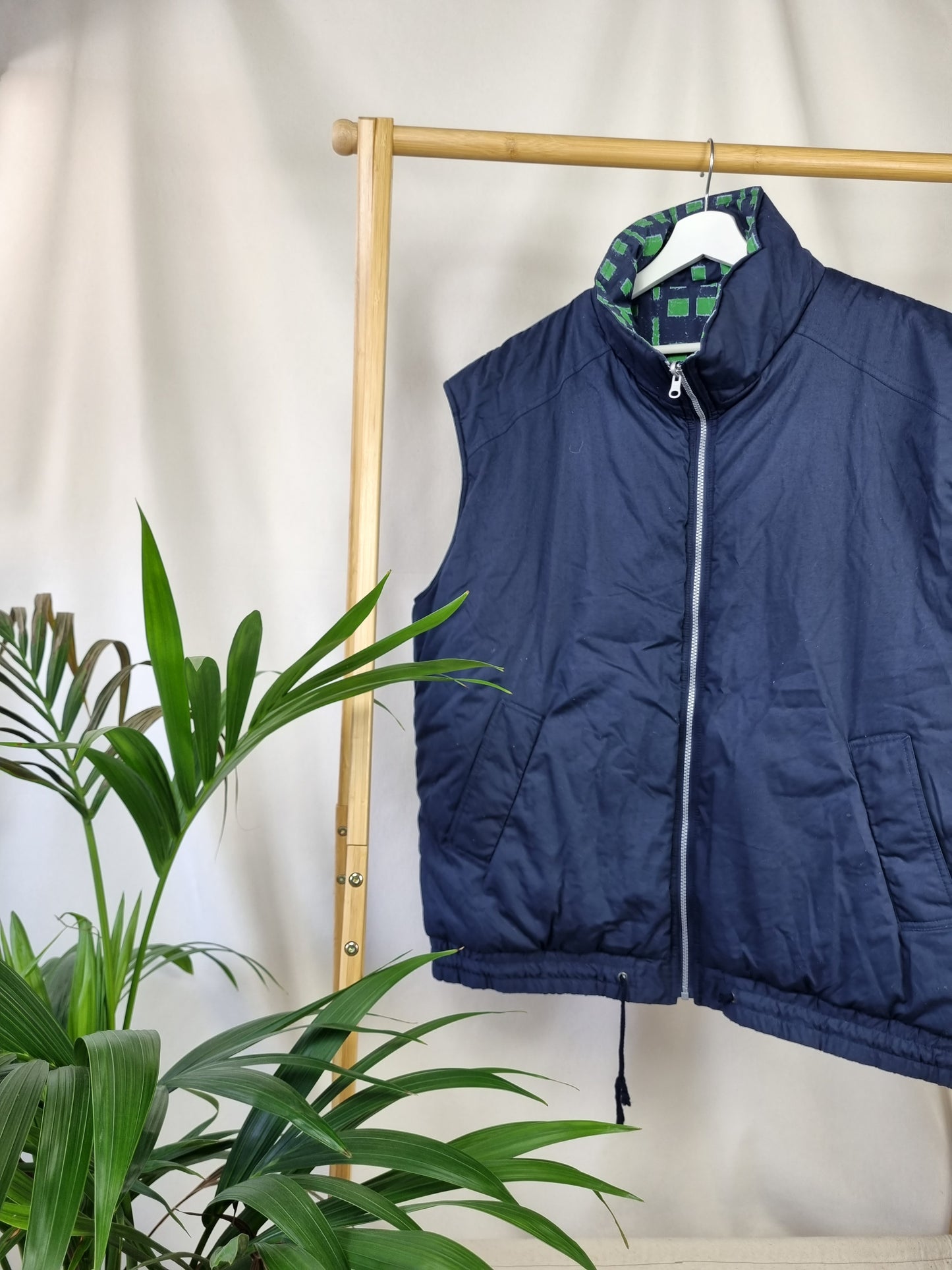 Reversible vintage bodywarmer maat XXL
