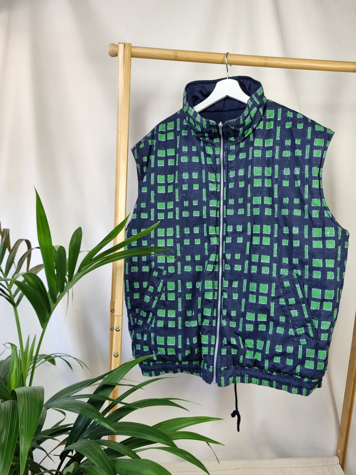 Reversible vintage bodywarmer maat XXL