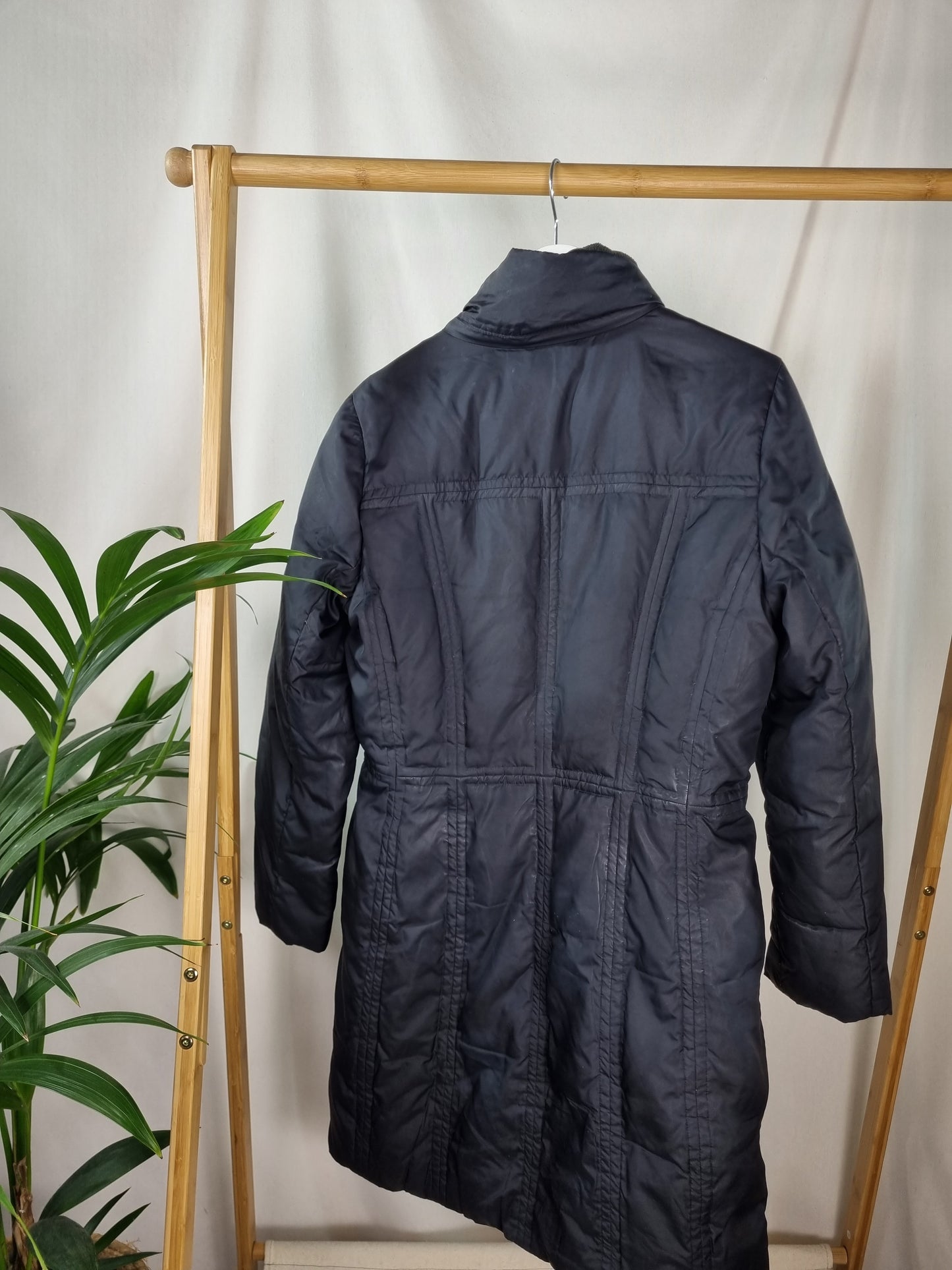 Tommy Hilfiger gewatteerde lange herfst/winterjas maat L