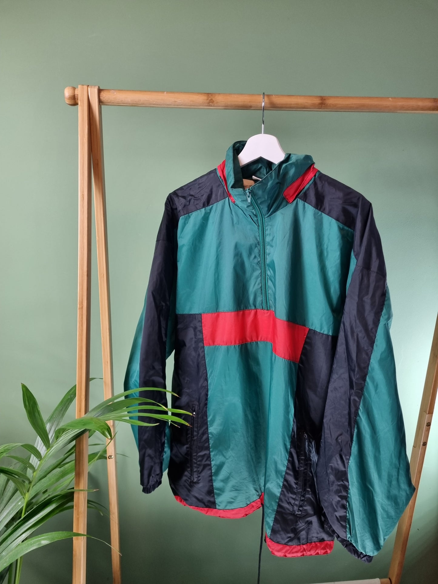 Vintage 80s/90s regenjas maat M