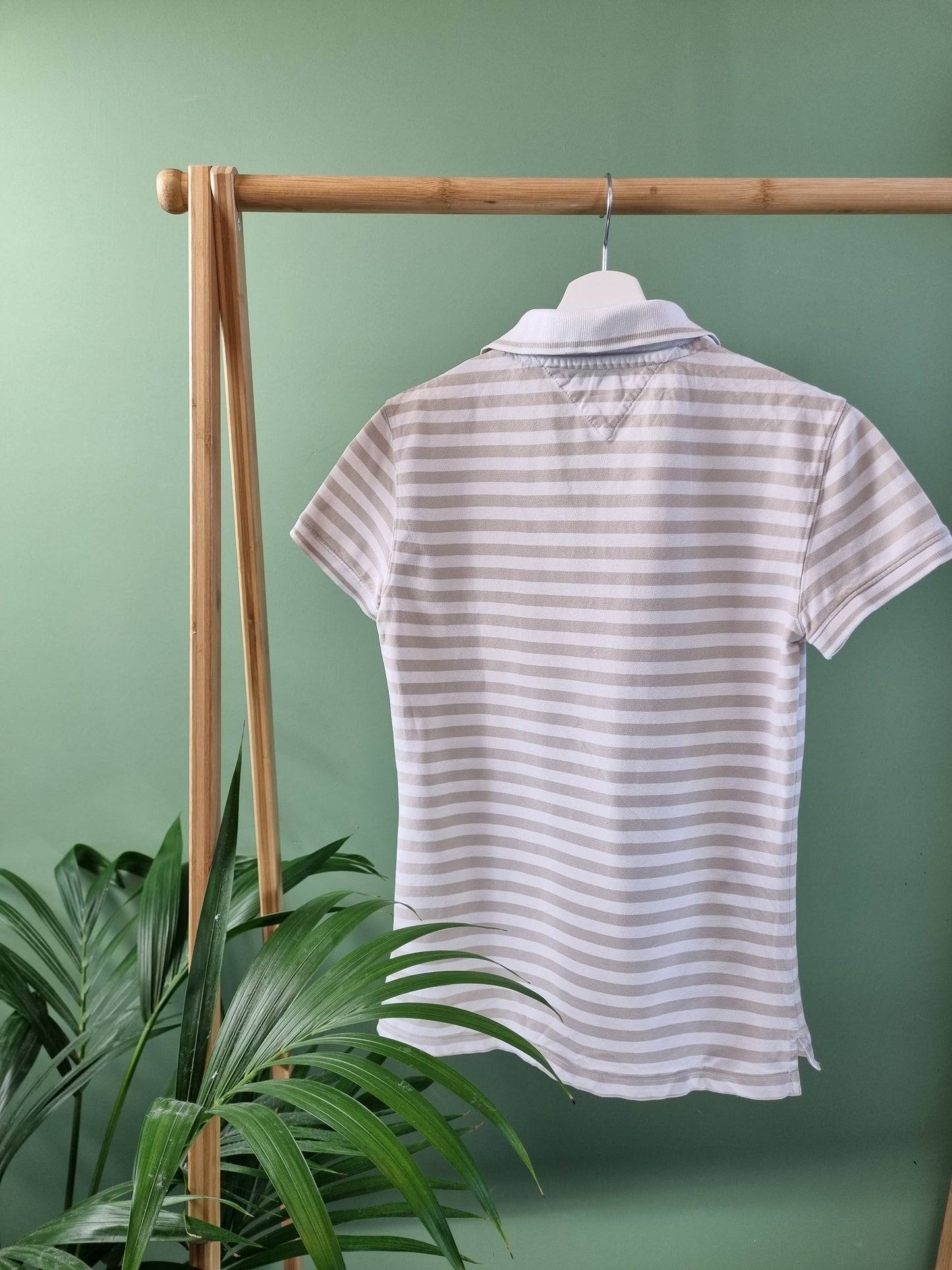 Tommy Hilfiger stripe polo maat L