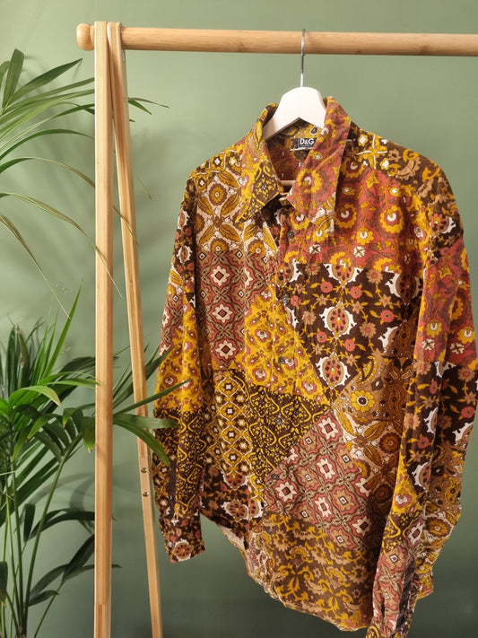 Dolce & Gabanna 70s style shirt maat XL