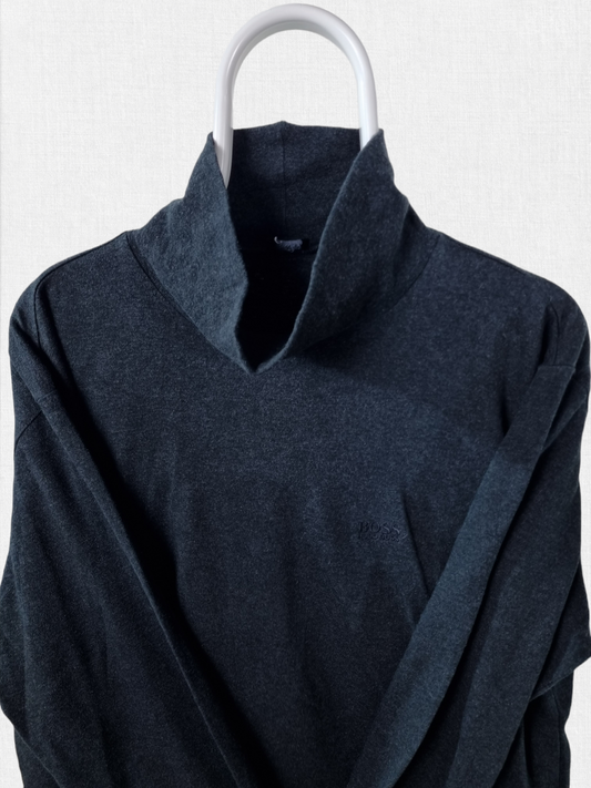 Hugo Boss opstaande kraag dunne sweater maat M