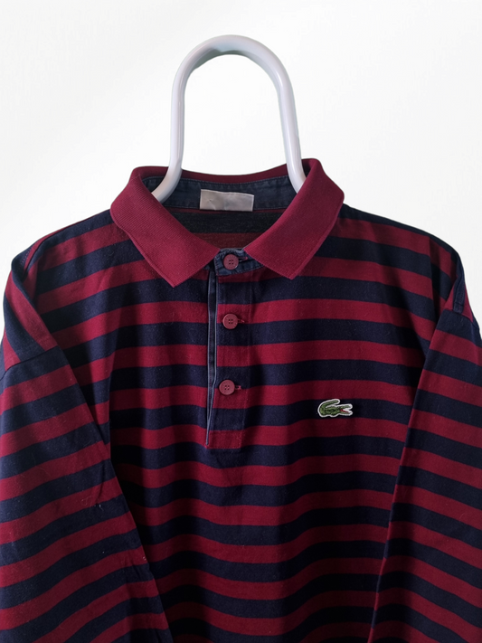 Lacoste striped polo maat XL