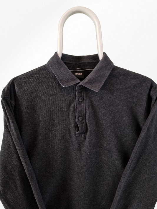 Hugo Boss Long sleeve slim fit polo maat M