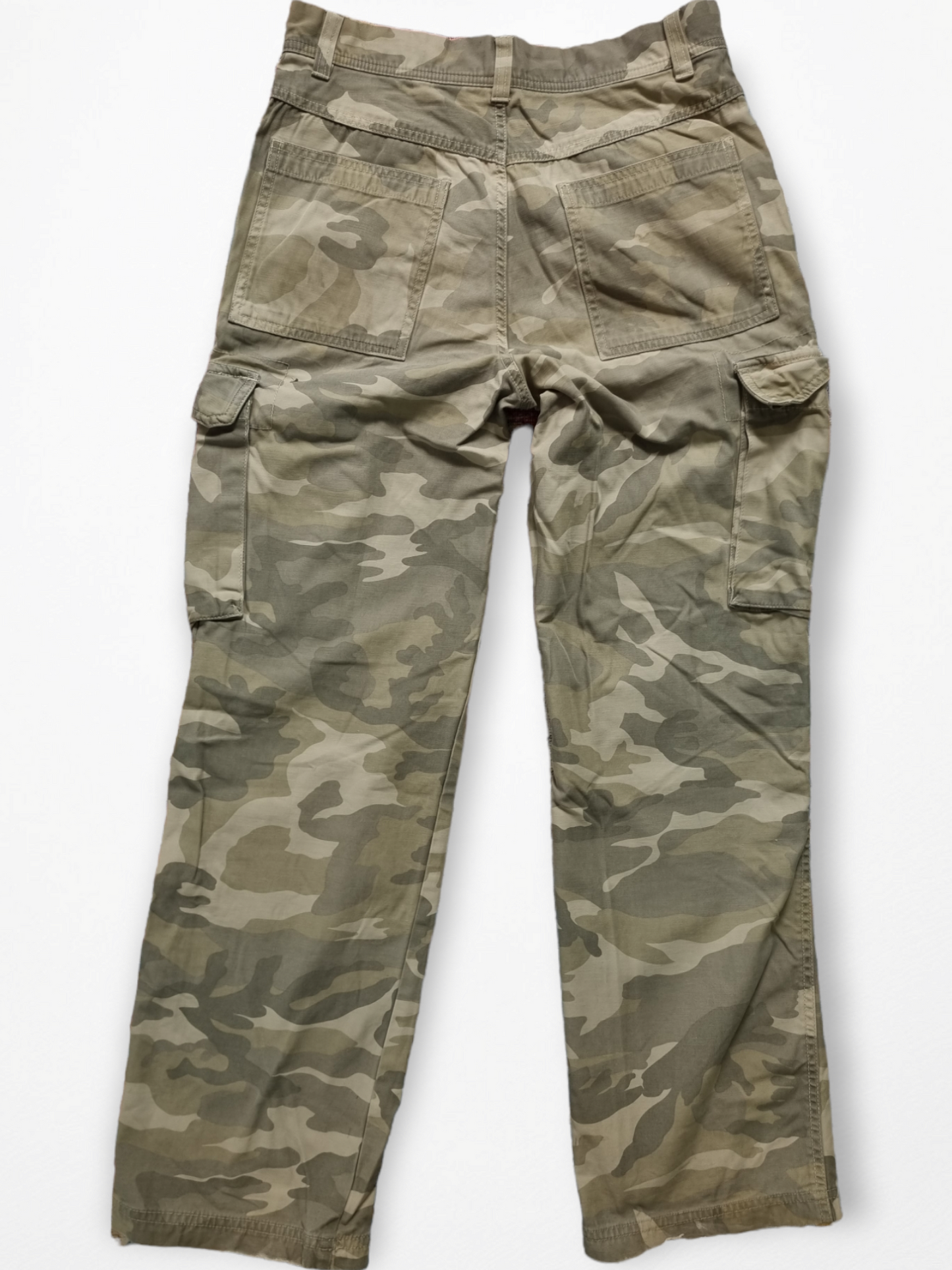 Vintage camouflage cargo broek maat W30L32