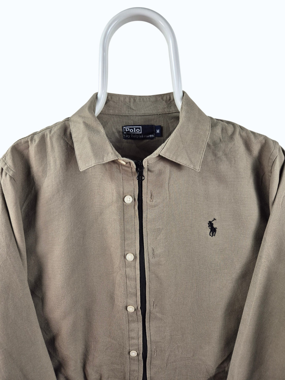 Ralph Lauren Chest Logo Rework Shirt Dames | Kaki | Maat S