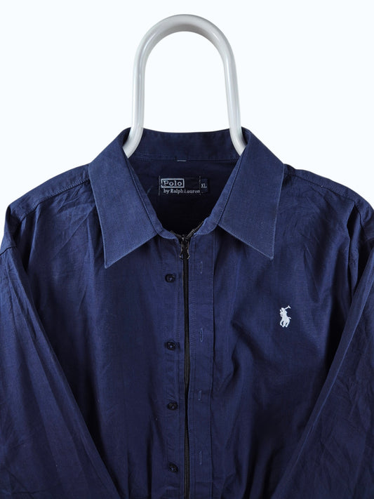 Ralph Lauren Chest Logo Rework Shirt Dames | Blauw | Maat M