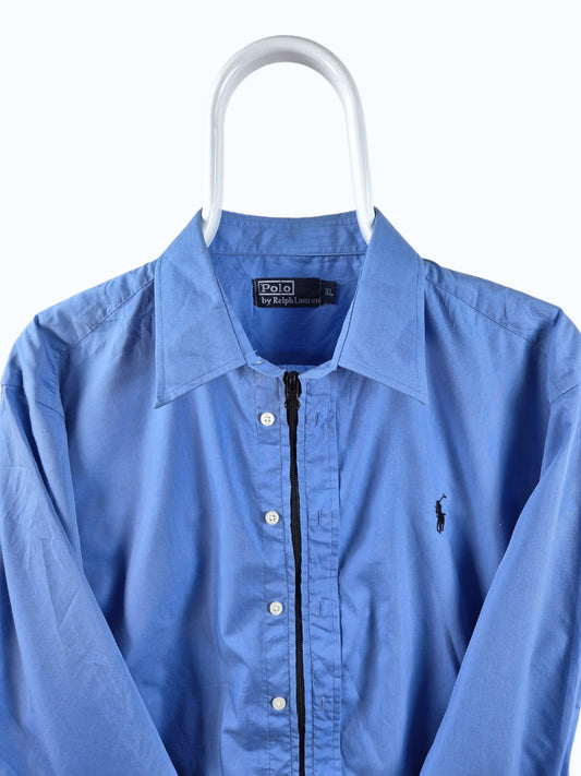Ralph Lauren Chest Logo Rework Shirt Dames | Blauw | Maat M