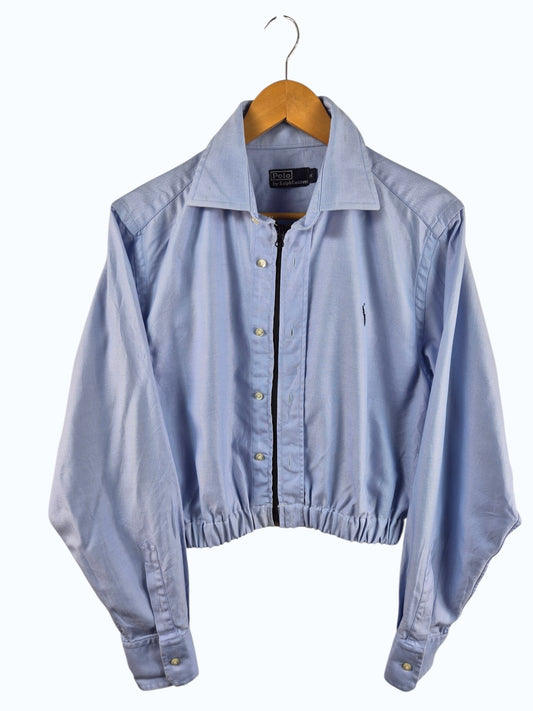 Ralph Lauren Chest Logo Rework Shirt Dames | Blauw | Maat S
