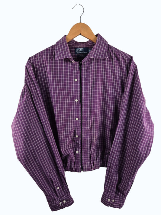 Ralph Lauren Chest Logo Rework Shirt Dames | Paars | Maat L