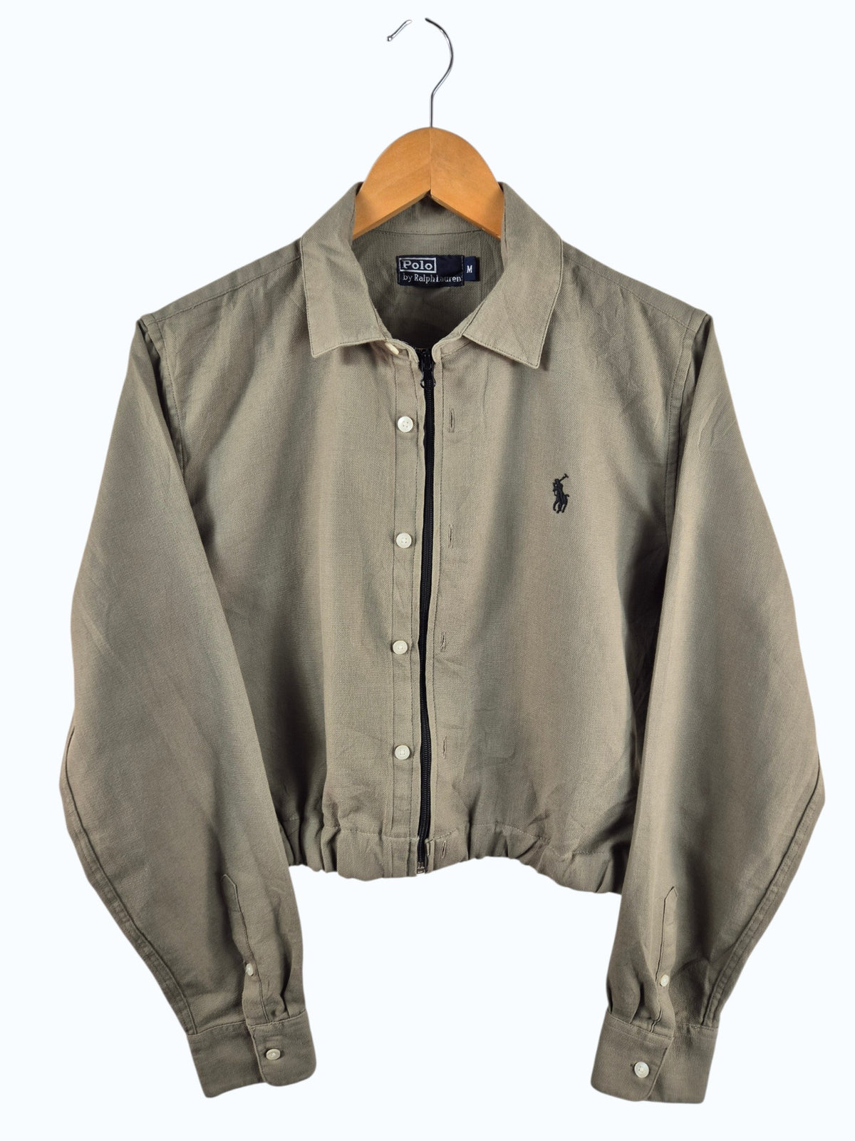 Ralph Lauren Chest Logo Rework Shirt Dames | Kaki | Maat S