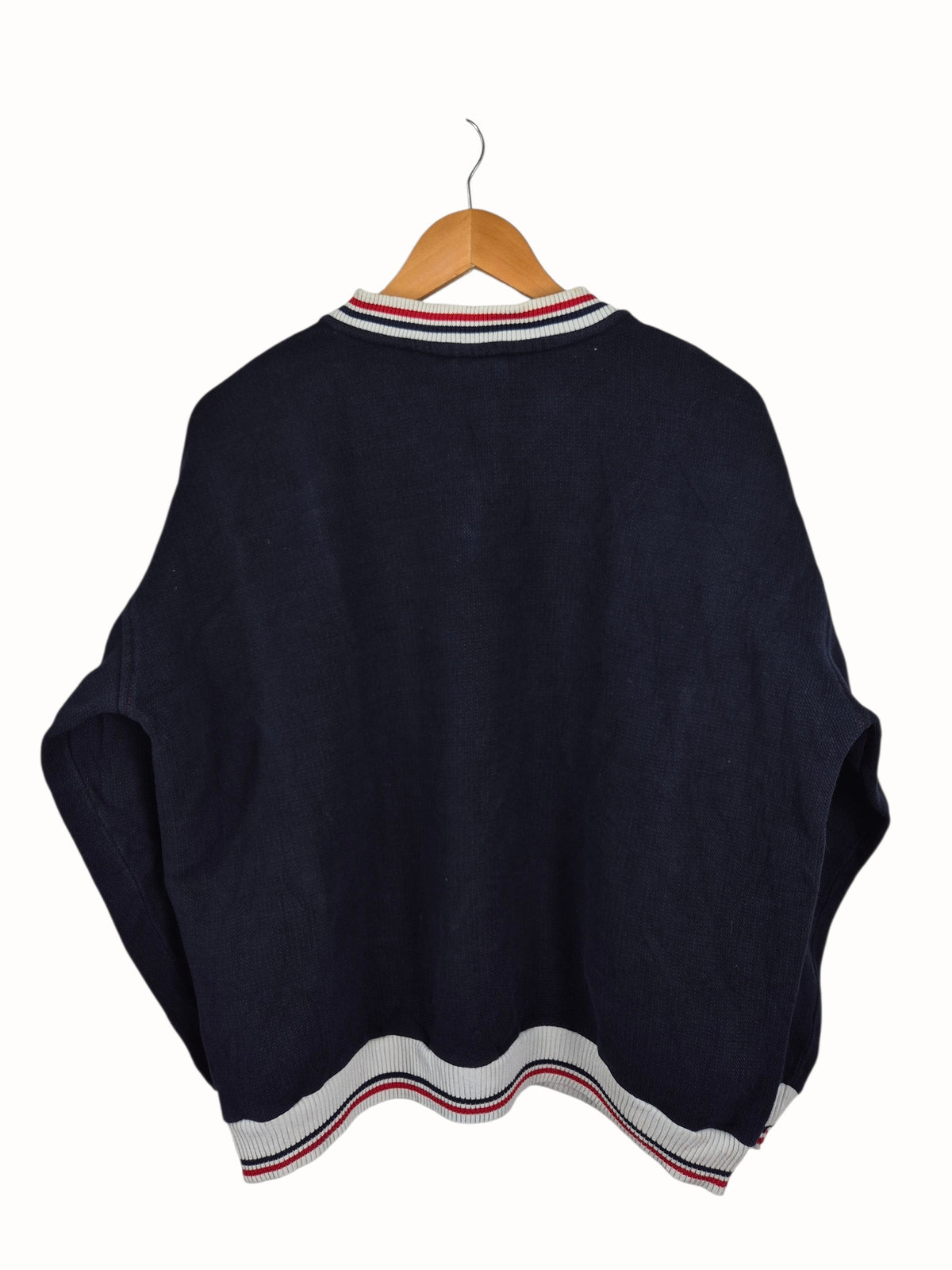 Lacoste 90s V-hals Sweater Dames | Blauw | Maat L
