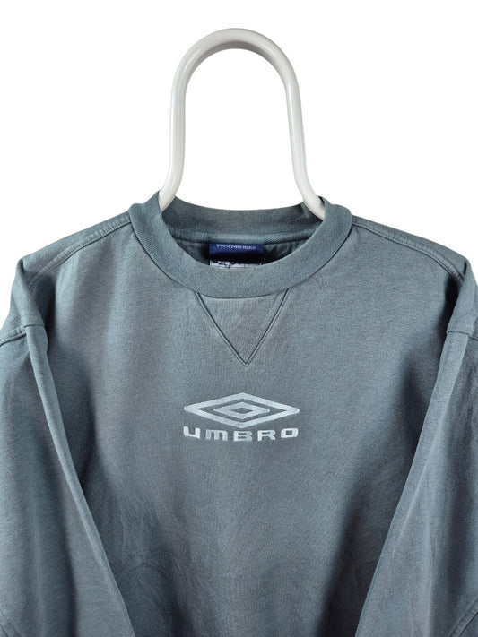 Umbro 90s Front Logo Sweater Heren | Blauw | Maat M