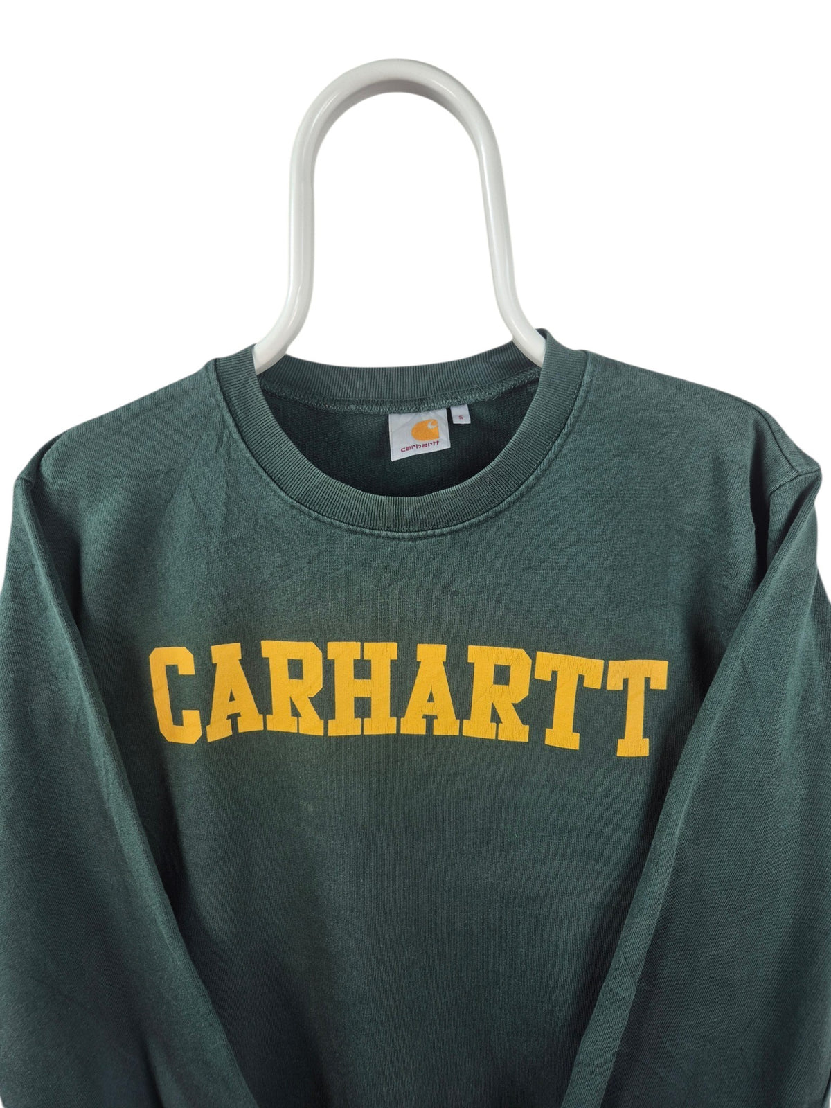Carhartt Spell Out Sweater Heren | Groen | Maat S
