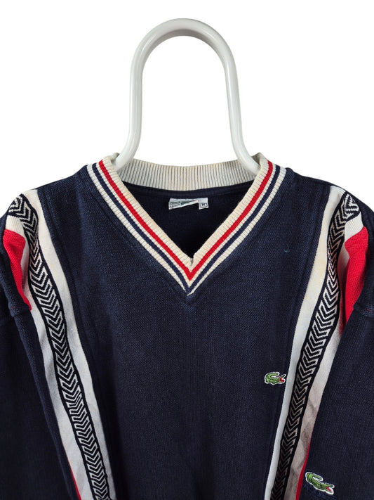 Lacoste 90s V-hals Sweater Dames | Blauw | Maat L