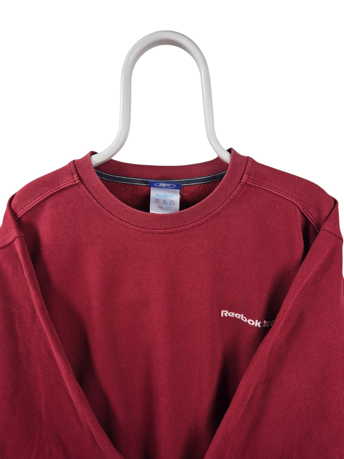 Reebok 90s Chest Logo Sweater Heren | Rood | Maat XXL