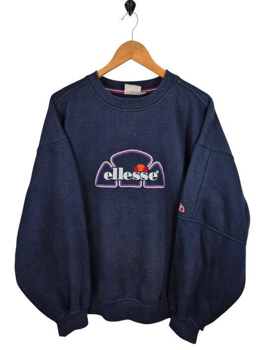 Ellesse 90s Front Logo Sweater Heren | Blauw | Maat XL