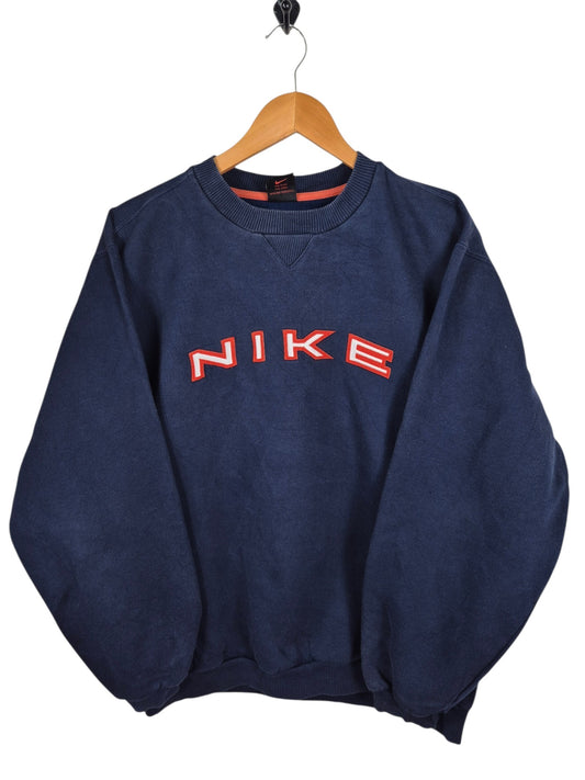 Nike 00s Spell Out Sweater Heren | Blauw | Maat S