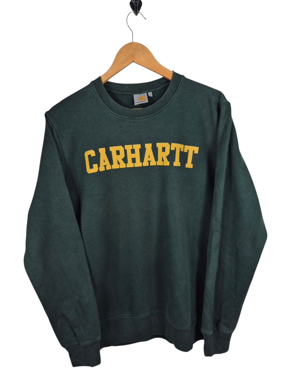 Carhartt Spell Out Sweater Heren | Groen | Maat S