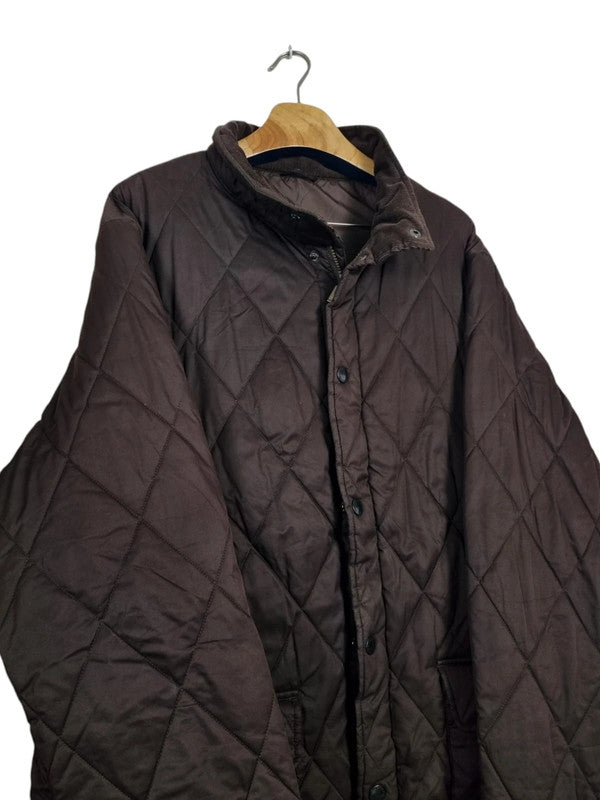 Vintage quilted Barbour jas maat XXL