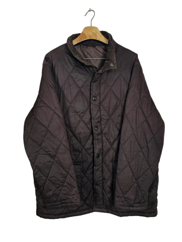 Vintage quilted Barbour jas maat XXL