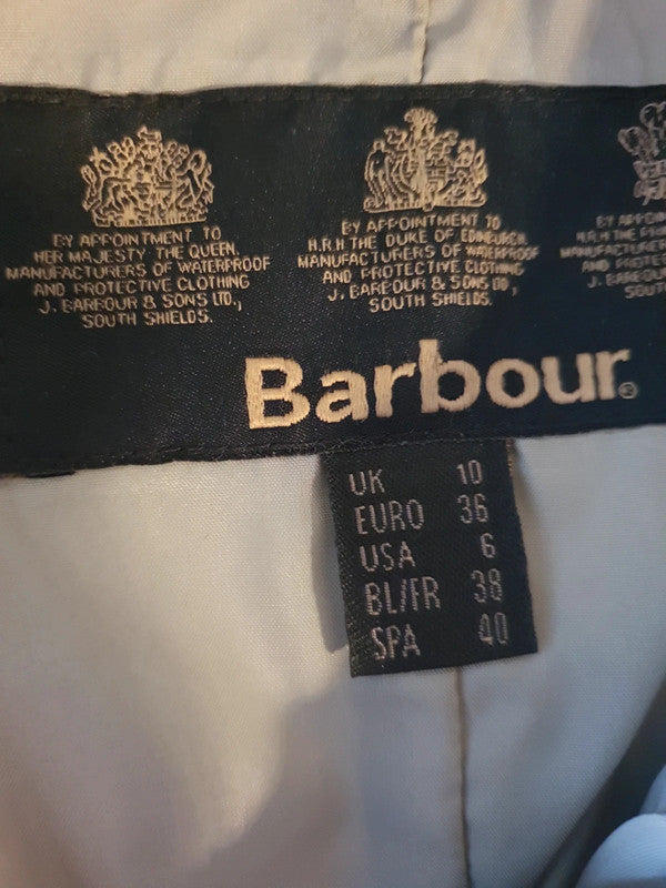 Vintage Barbour quilted jas maat S