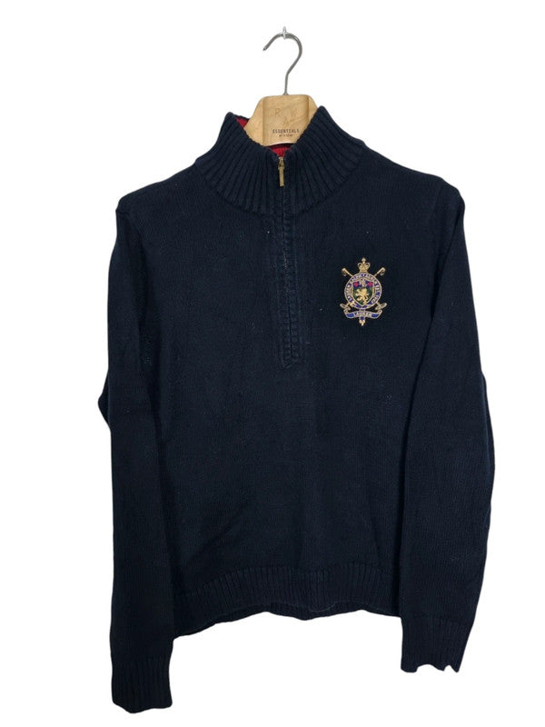 Vintage Ralph Lauren quarter zip trui maat L