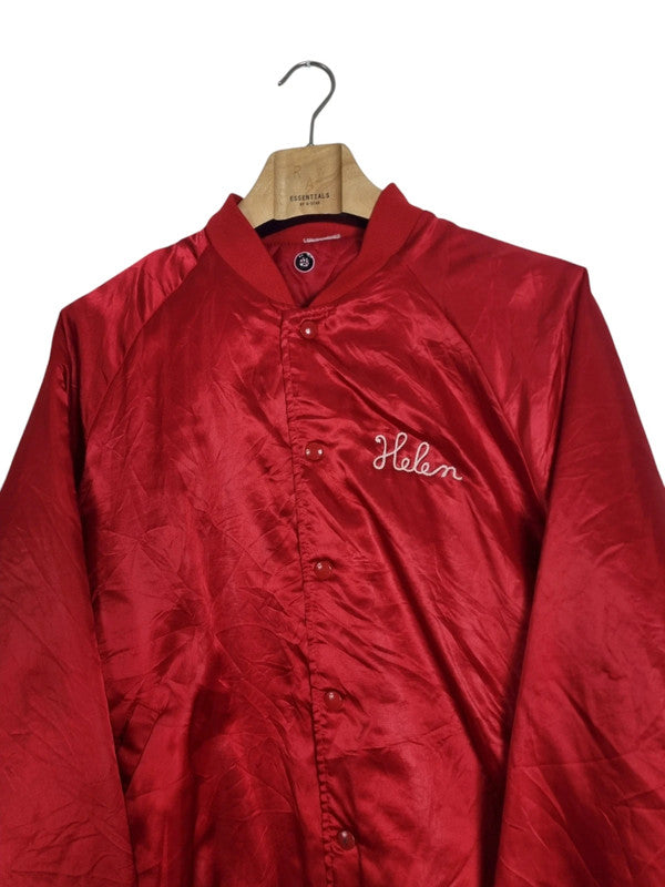 Vintage satijnen university bomber maat